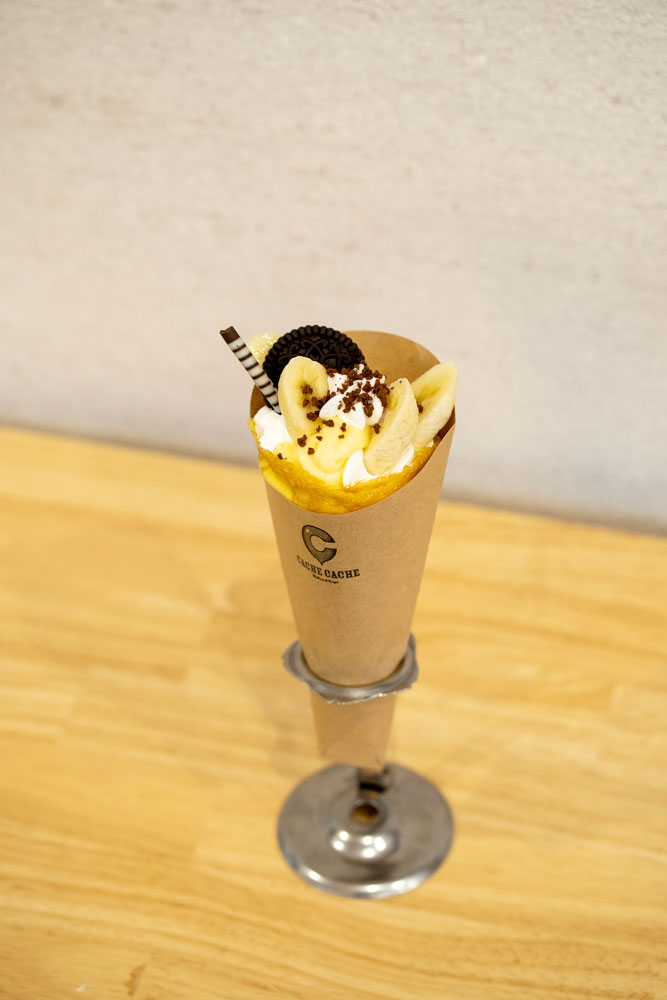 バナナチョコカスタードホイップの写真