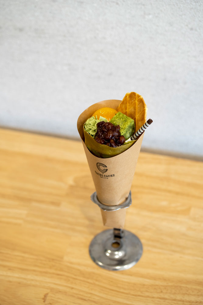 宇治抹茶抹茶ソースの写真